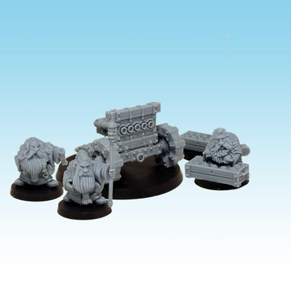 Dwarf Organ Cannon, Fantasy Skirmish Miniatures by MoM Miniatures, perfect for Fantasy Wargames and RPGs