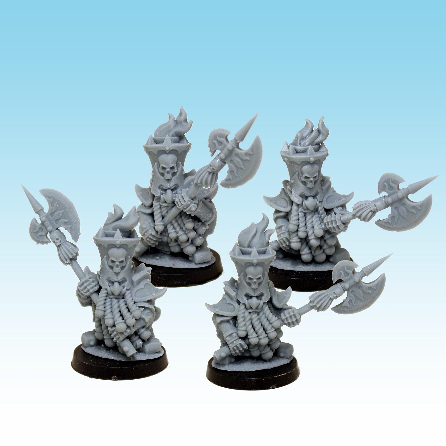 Infernal Dwarf Halberdiers, Fantasy Skirmish Miniatures by MoM Miniatures, perfect for Fantasy Wargames and RPGs