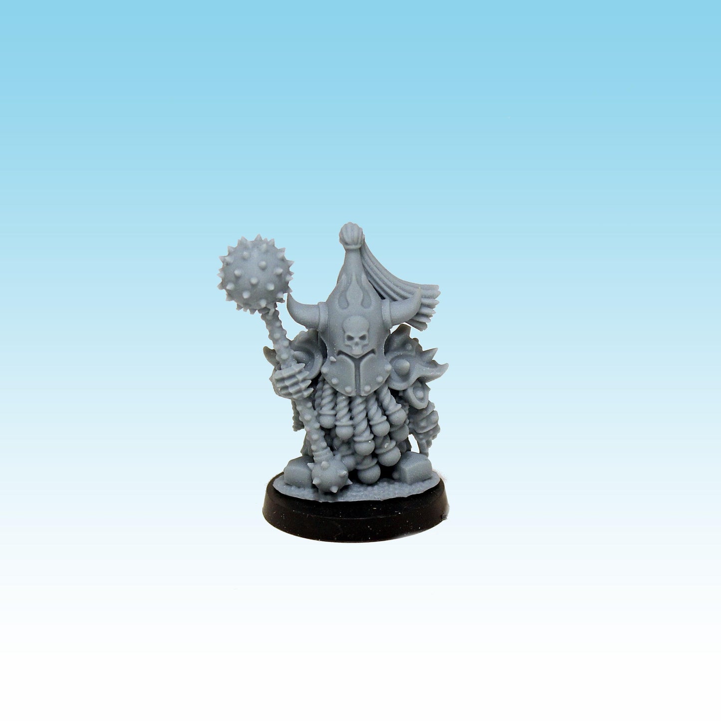 Infernal Dwarf Guards with Mace, Fantasy Skirmish Miniatures by MoM Miniatures, perfect for Fantasy Wargames and RPGs