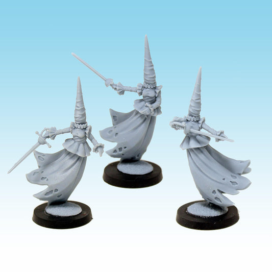 Mourning Wraiths, Fantasy Skirmish Miniatures by MoM Miniatures, perfect for Fantasy Wargames and RPGs
