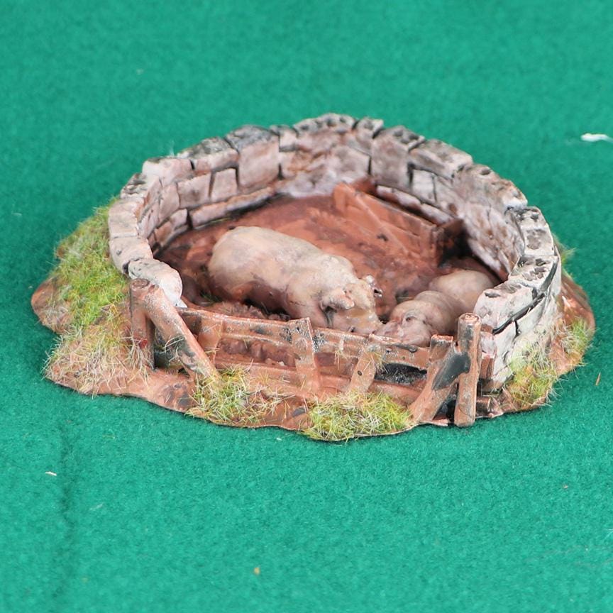 Pig Pens by GameScape3D - 3D Printed Tabletop Terrain, Perfect for Wargames, Board Games, RPGs