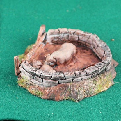 Pig Pens by GameScape3D - 3D Printed Tabletop Terrain, Perfect for Wargames, Board Games, RPGs