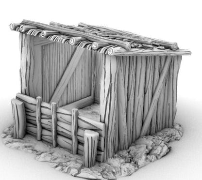 Small Stable by GameScape3D - 3D Printed Tabletop Terrain, Perfect for Wargames, Board Games, RPGs