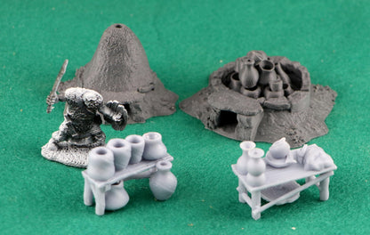 Ceramics Work Site by GameScape3D - 3D Printed Tabletop Terrain, Perfect for Wargames, Board Games, RPGs