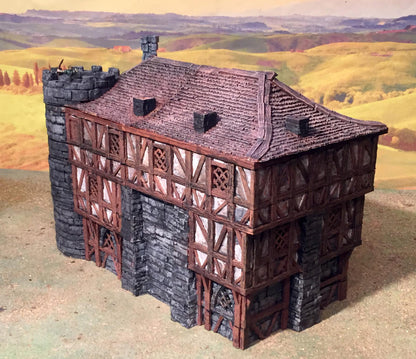 Large 3 Story Inn by GameScape3D - 3D Printed Tabletop Terrain, Perfect for Wargames, Board Games, RPGs