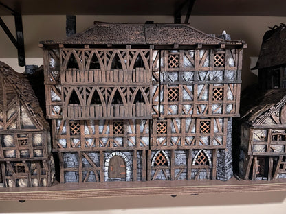 Large 3 Story Inn by GameScape3D - 3D Printed Tabletop Terrain, Perfect for Wargames, Board Games, RPGs