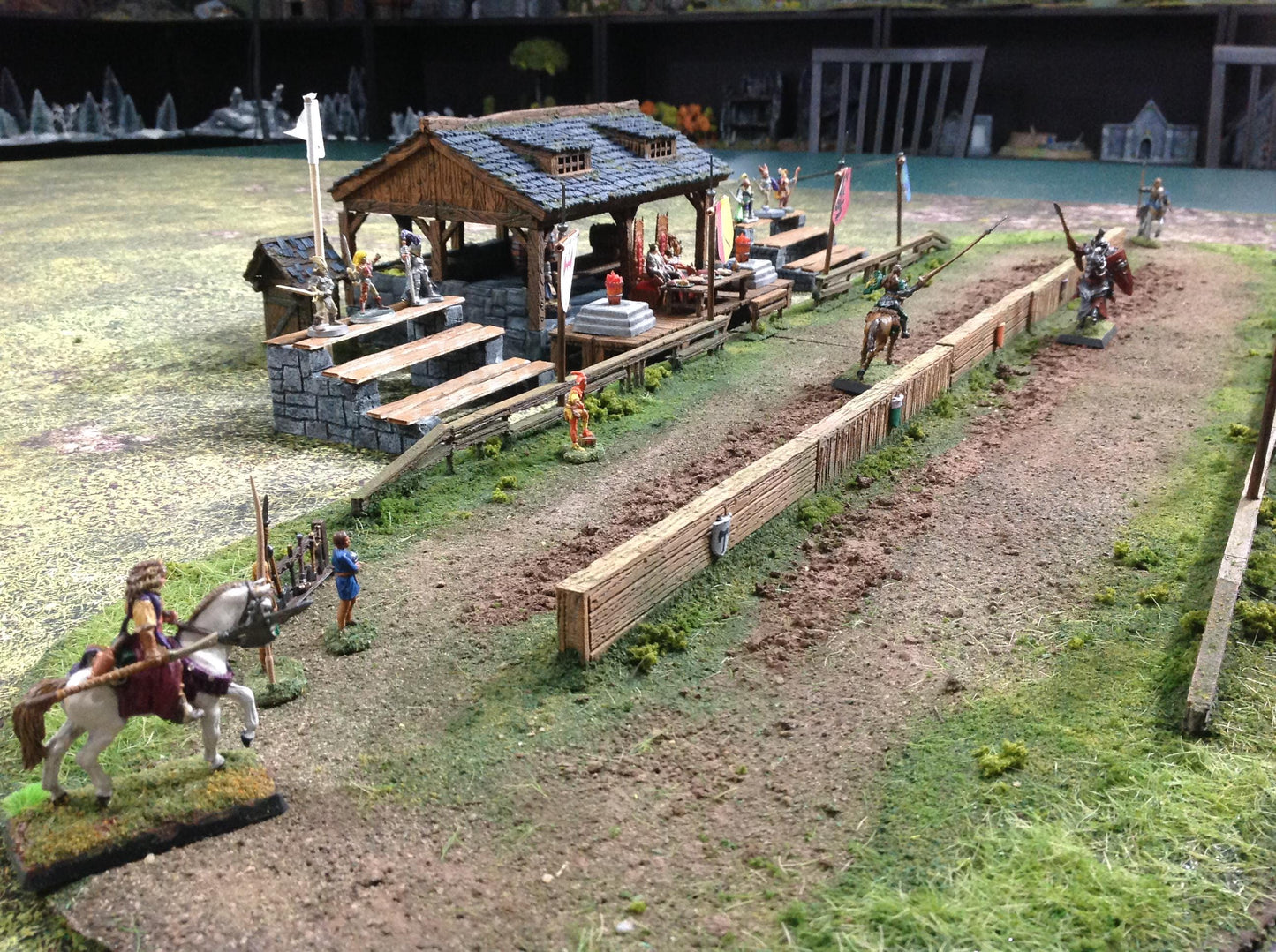 Jousting Tilt Wall and Border wall by GameScape3D - 3D Printed Tabletop Terrain, Perfect for Wargames, Board Games, RPGs