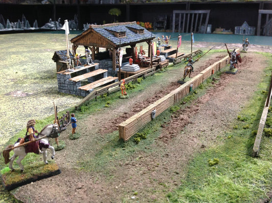 Jousting Tilt Wall and Border wall by GameScape3D - 3D Printed Tabletop Terrain, Perfect for Wargames, Board Games, RPGs