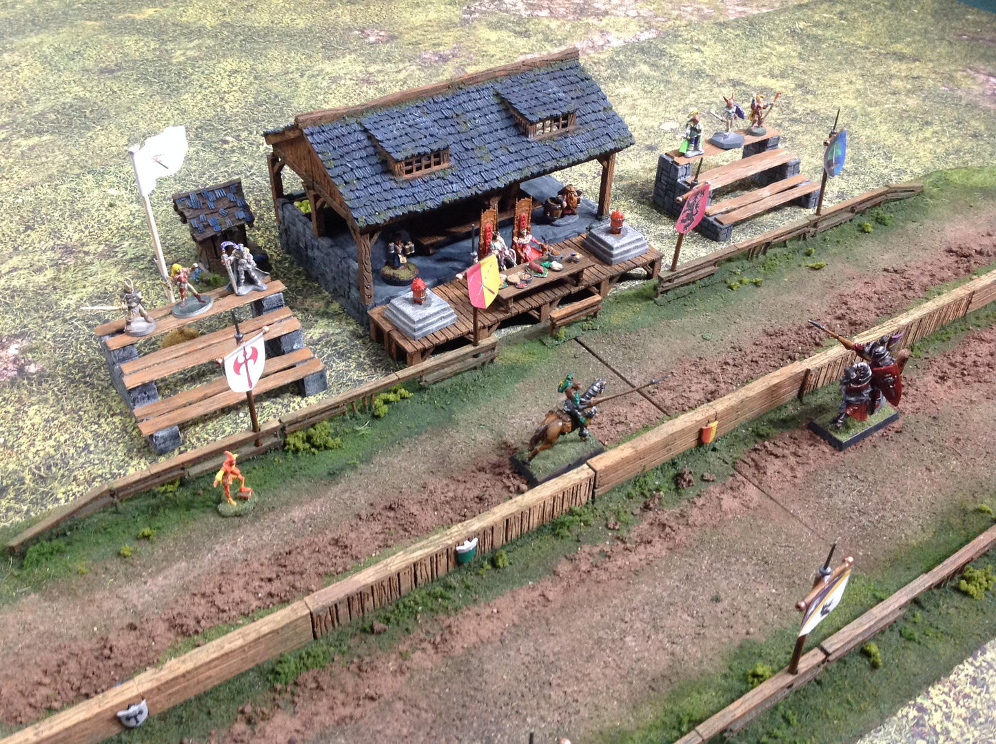 Jousting Tilt Wall and Border wall by GameScape3D - 3D Printed Tabletop Terrain, Perfect for Wargames, Board Games, RPGs
