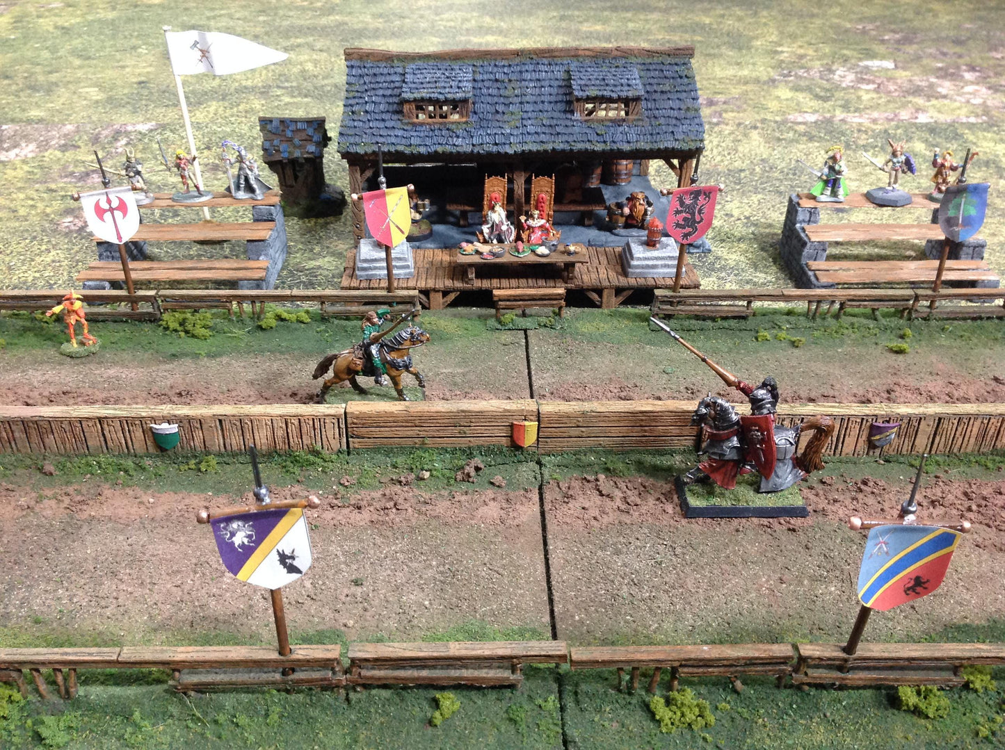 Jousting Tilt Wall and Border wall by GameScape3D - 3D Printed Tabletop Terrain, Perfect for Wargames, Board Games, RPGs