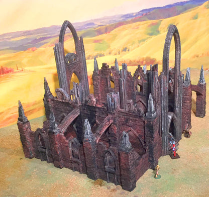 Ruined Abbey by GameScape3D - 3D Printed Tabletop Terrain, Perfect for Wargames