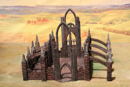 Ruined Abbey by GameScape3D - 3D Printed Tabletop Terrain, Perfect for Wargames