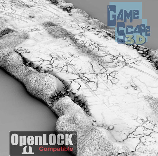 Simple Dirt Road - 3D Printed Tabletop Terrain, Perfect for Wargames, Board Games, Role Playing Games