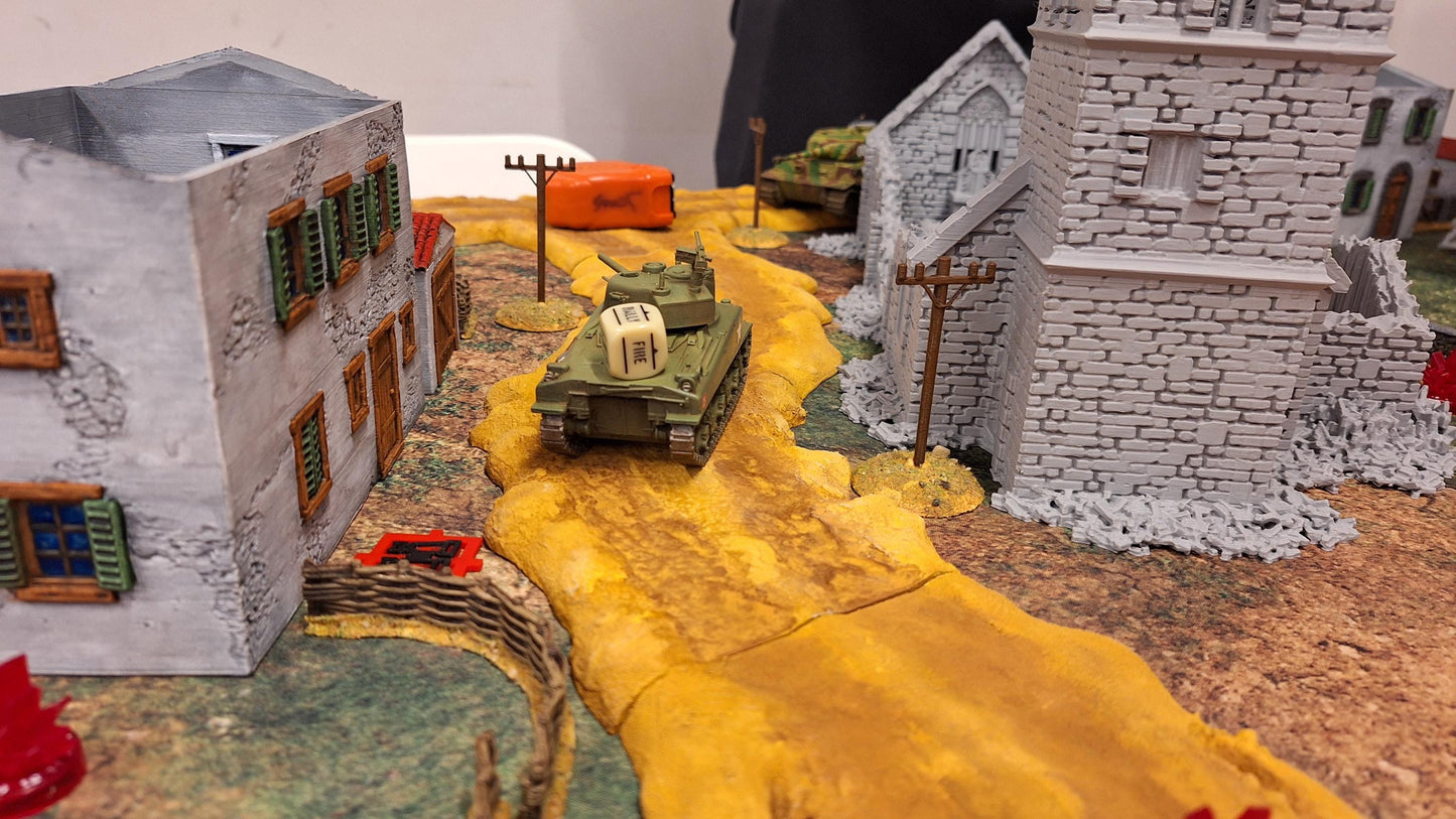 Simple Dirt Road - 3D Printed Tabletop Terrain, Perfect for Wargames, Board Games, Role Playing Games