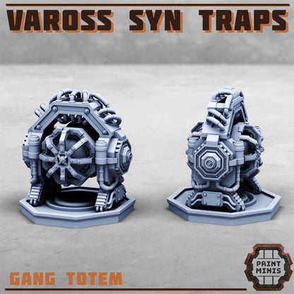Vaross Syn Gang Traps -  Sci-Fi Grimdark City Skirmish Warfare Purifier Mercenaries by Print Minis