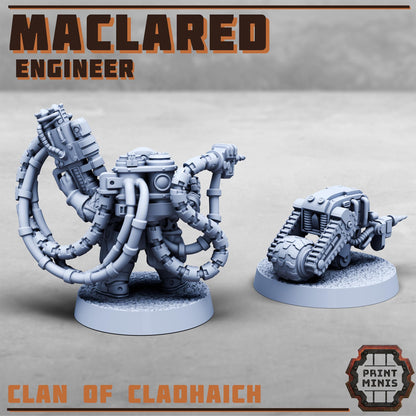 Maclared, Engineer - Clan of Cladhaich -  Sci-Fi Grimdark Space Dwarf Mercenaries by Print Minis