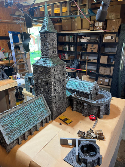 Massive Barracks - 3D Printed Tabletop Terrain, Perfect for Wargames, Board Games, Role Playing Games