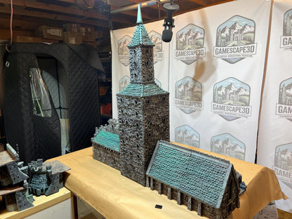 Massive Barracks - 3D Printed Tabletop Terrain, Perfect for Wargames, Board Games, Role Playing Games