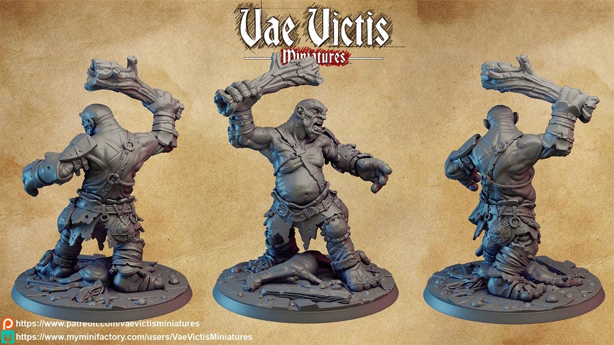 Giant, Gigantic Monster by Vae Victis, perfect for Fantasy Wargames and Tabletop RPGs