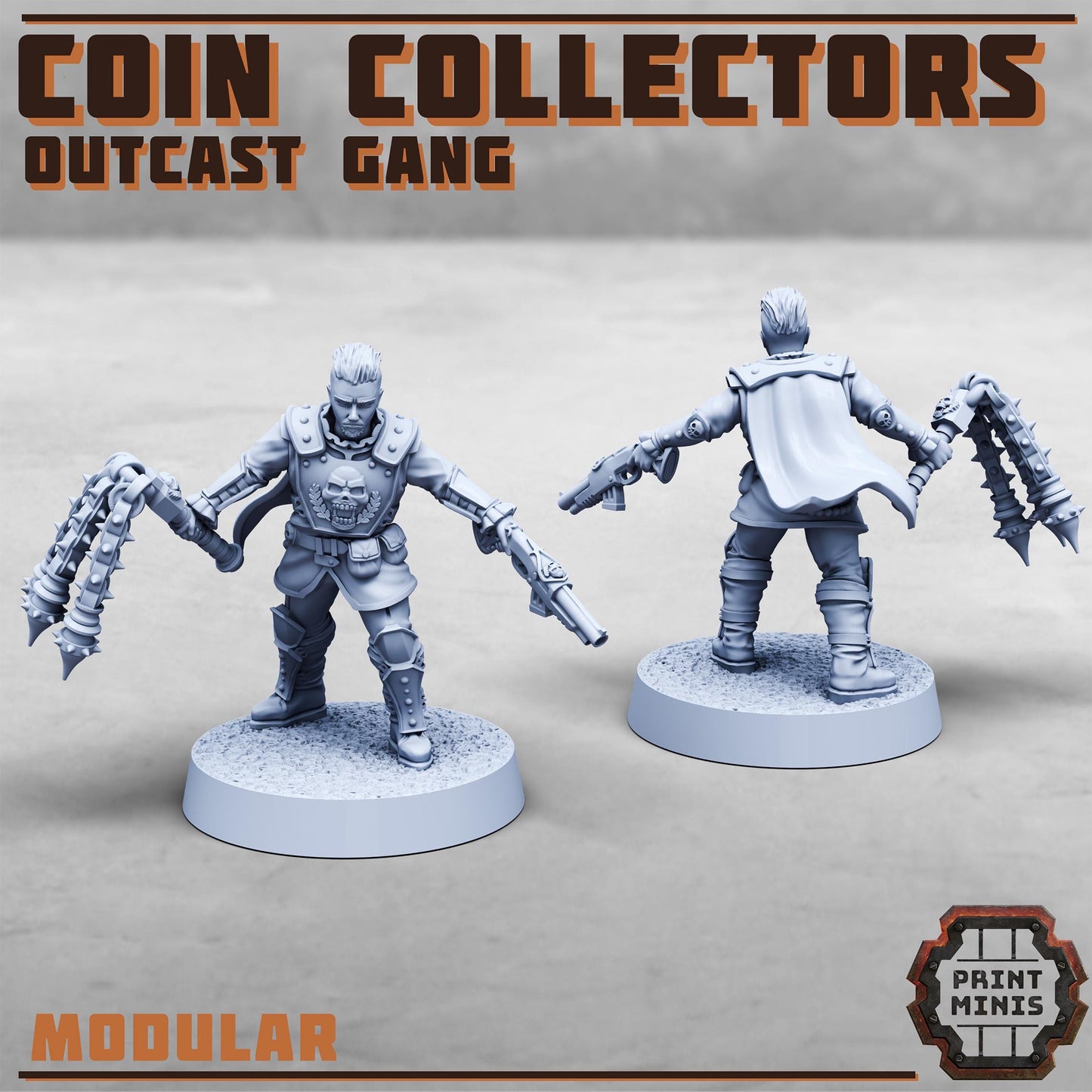 Coin Collectors - Outcast Gang -  Sci-Fi Grimdark  Tax Collector Mercenaries by Print Minis