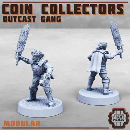 Coin Collectors - Outcast Gang -  Sci-Fi Grimdark  Tax Collector Mercenaries by Print Minis