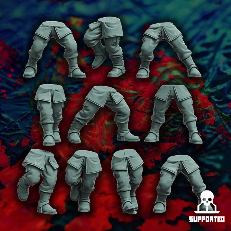 Master Regiment Template Set Miniatures by Reptilian Overlords,  Imperial guard infantry regiment