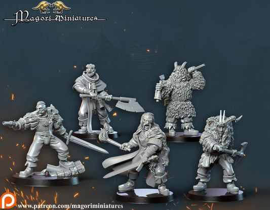 Grimdark forestdwellers, Fantasy Skirmish Miniatures by Magori Miniatures, perfect for Fantasy Wargames and RPGs