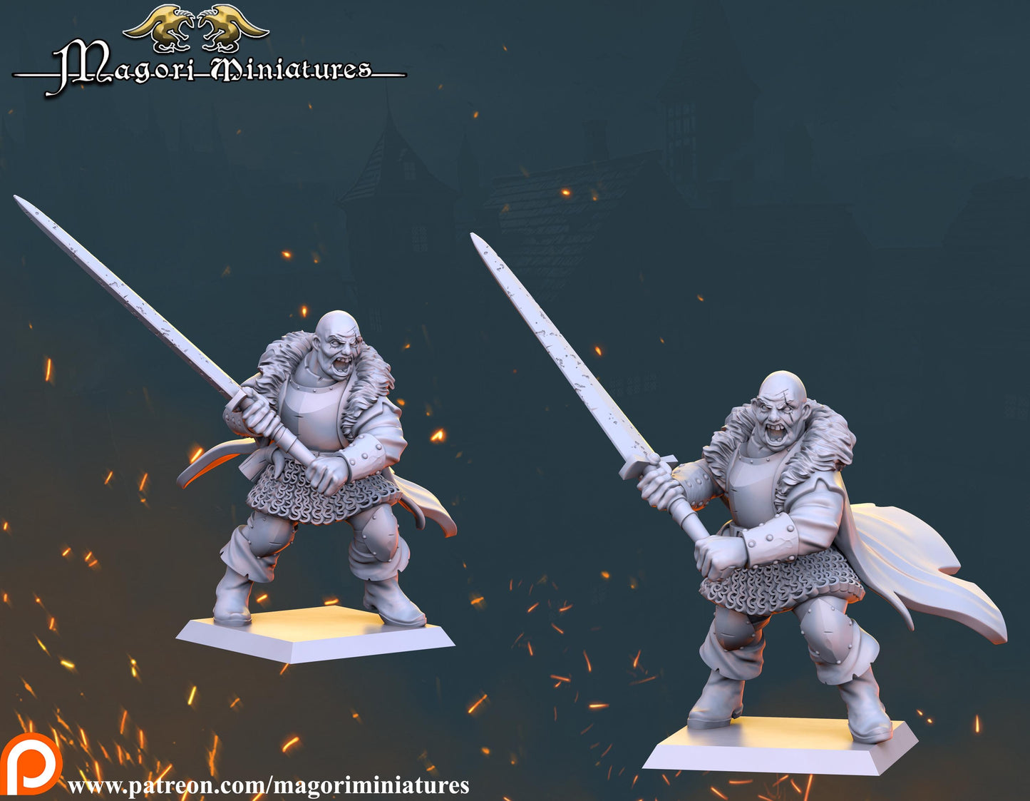 Witch Hunter Warband, Fantasy Skirmish Miniatures by Magori Miniatures, perfect for Fantasy Wargames and RPGs