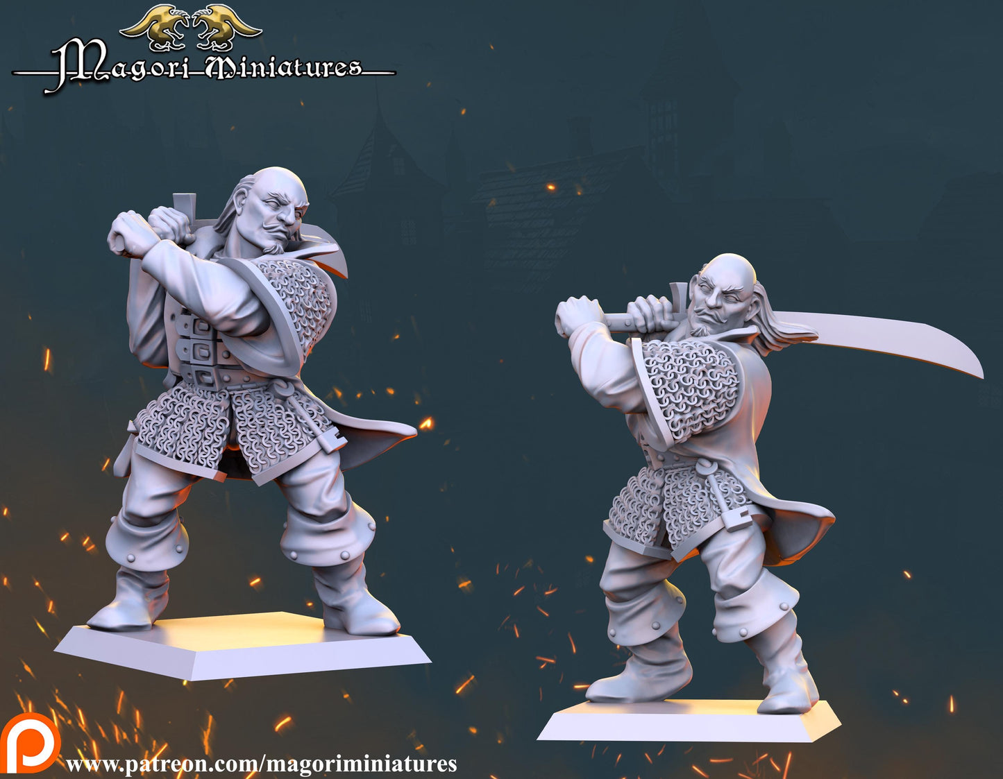 Witch Hunter Warband, Fantasy Skirmish Miniatures by Magori Miniatures, perfect for Fantasy Wargames and RPGs