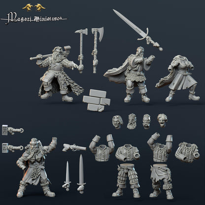 Band of the Wolf, Fantasy Skirmish Miniatures by Magori Miniatures, perfect for Fantasy Wargames and RPGs