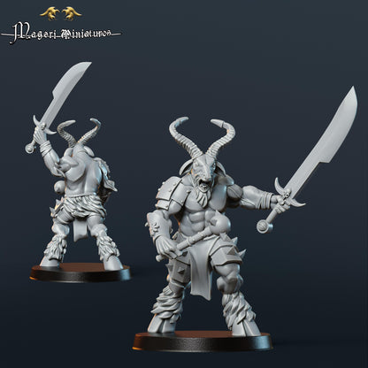 Grimdark cultists, Fantasy Skirmish Miniatures by Magori Miniatures, perfect for Fantasy Wargames and RPGs
