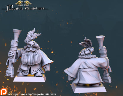 Dwarven Treasure Hunter Warband, Fantasy Skirmish Miniatures by Magori Miniatures, perfect for Fantasy Wargames and RPGs