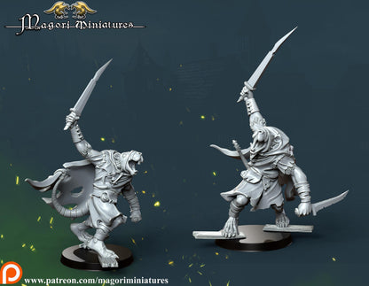 Ratfolk Warband , Fantasy Skirmish Miniatures by Magori Miniatures, perfect for Fantasy Wargames and RPGs