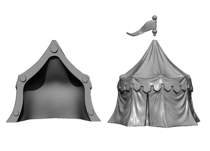 Tent, Fantasy Skirmish Miniatures by MoM Miniatures, perfect for Fantasy Wargames and RPGs