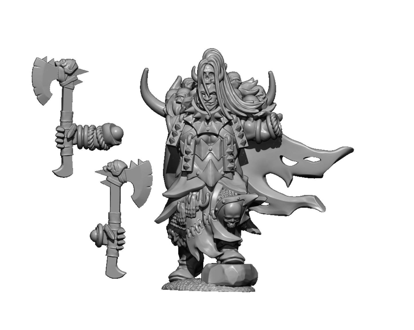 Barbarian Lord, Fantasy Skirmish Miniatures by MoM Miniatures, perfect for Fantasy Wargames and RPGs
