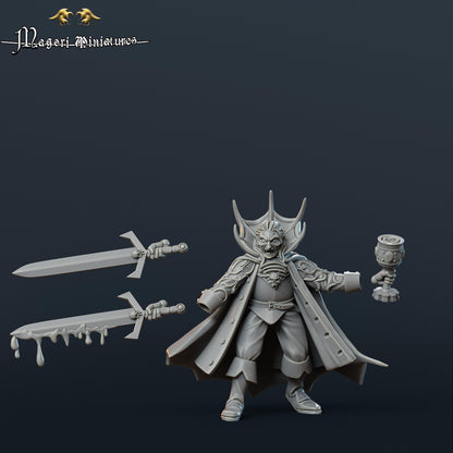 Vampire noble enraged, Fantasy Skirmish by Magori Miniatures, perfect for Fantasy Wargames and RPGs