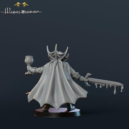 Vampire noble enraged, Fantasy Skirmish by Magori Miniatures, perfect for Fantasy Wargames and RPGs