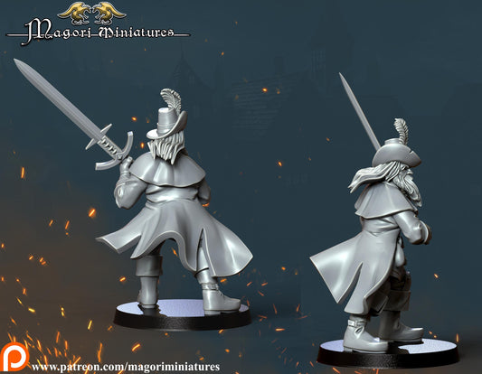 Ostenland Greatsword, Fantasy Skirmish Miniatures by Magori Miniatures, perfect for Fantasy Wargames and RPGs