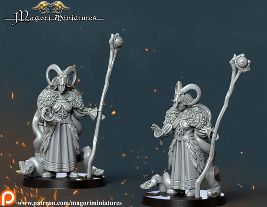 Ostenland Priestess of the Forestgod Fantasy Skirmish Miniatures by Magori Miniatures, perfect for Fantasy Wargames and RPGs