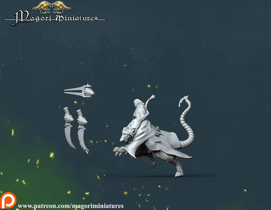 Ratfolk Assasin, Fantasy Skirmish Miniatures by Magori Miniatures, perfect for Fantasy Wargames and RPGs