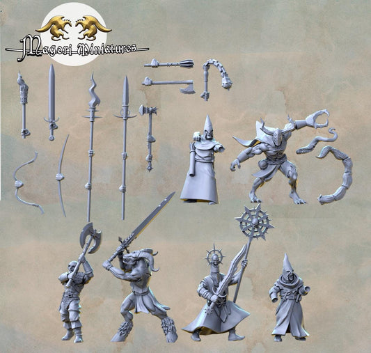 Cultist Warband, Fantasy Skirmish Miniatures by Magori Miniatures, perfect for Fantasy Wargames and RPGs