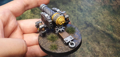 Dwarf Cannon, Fantasy Skirmish Miniatures by MoM Miniatures, perfect for Fantasy Wargames and RPGs