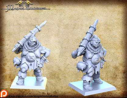 Ogre Matron, Fantasy Miniatures by Magori Miniatures, perfect for Fantasy Wargames and RPGs