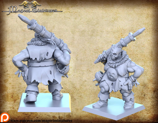 Ogre Matron, Fantasy Miniatures by Magori Miniatures, perfect for Fantasy Wargames and RPGs