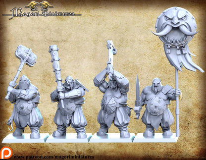 Ogre Heavies, Fantasy Miniatures by Magori Miniatures, perfect for Fantasy Wargames and RPGs