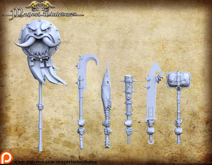 Ogre Heavies, Fantasy Miniatures by Magori Miniatures, perfect for Fantasy Wargames and RPGs