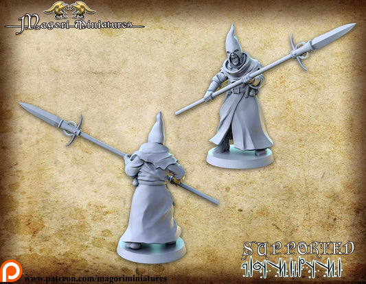 Brethren Spearman, Fantasy Skirmish Miniatures by Magori Miniatures, perfect for Fantasy Wargames and RPGs