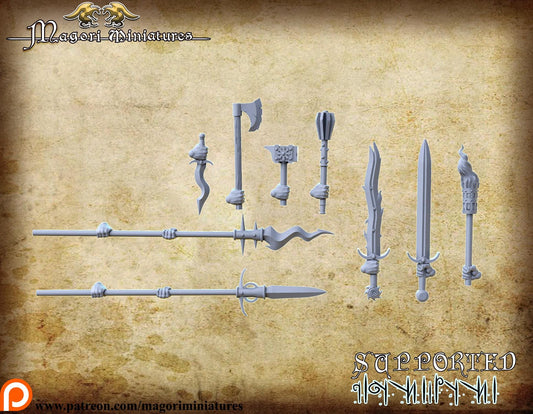 Brethren Spearman, Fantasy Skirmish Miniatures by Magori Miniatures, perfect for Fantasy Wargames and RPGs