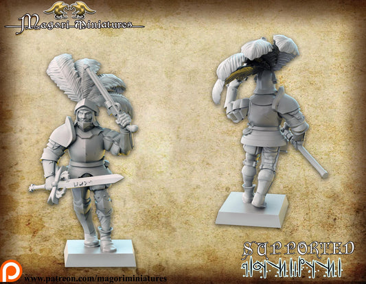 Empire Hero, Fantasy Skirmish Miniatures by Magori Miniatures, perfect for Fantasy Wargames and RPGs