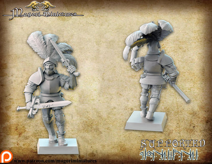 Empire Hero, Fantasy Skirmish Miniatures by Magori Miniatures, perfect for Fantasy Wargames and RPGs